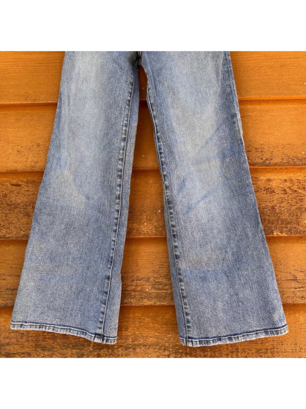 Edyson Womens Flare-Leg Denim Jeans Size 24 Blue 99% Cotton 1% Spandex Made In - Picture 6 of 13